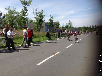 L'arrivée de la route : 2ème et 3ème place