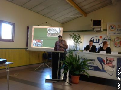 Présentation de l'école de vélo.